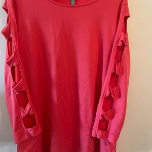 Coral long sleeve top